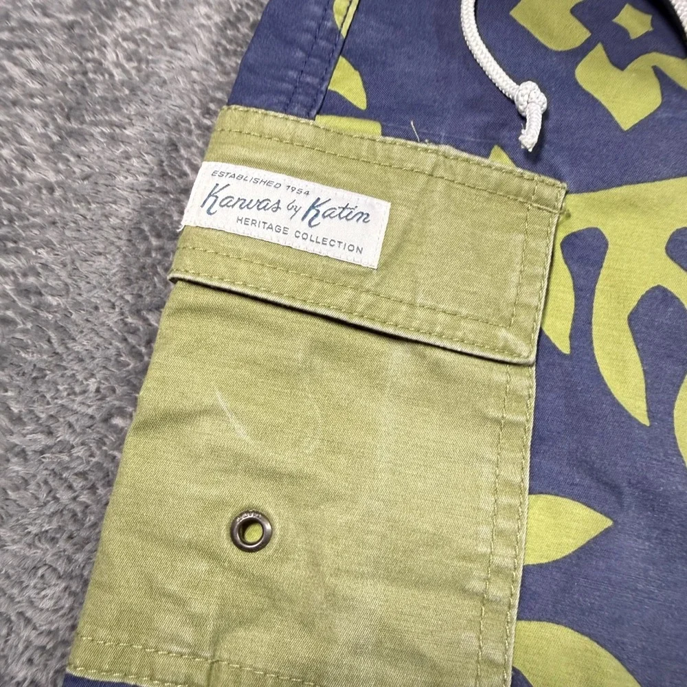 Kanvas by Katin Heritage Collection Mens 33 Tropical Floral Board Shorts Navy
